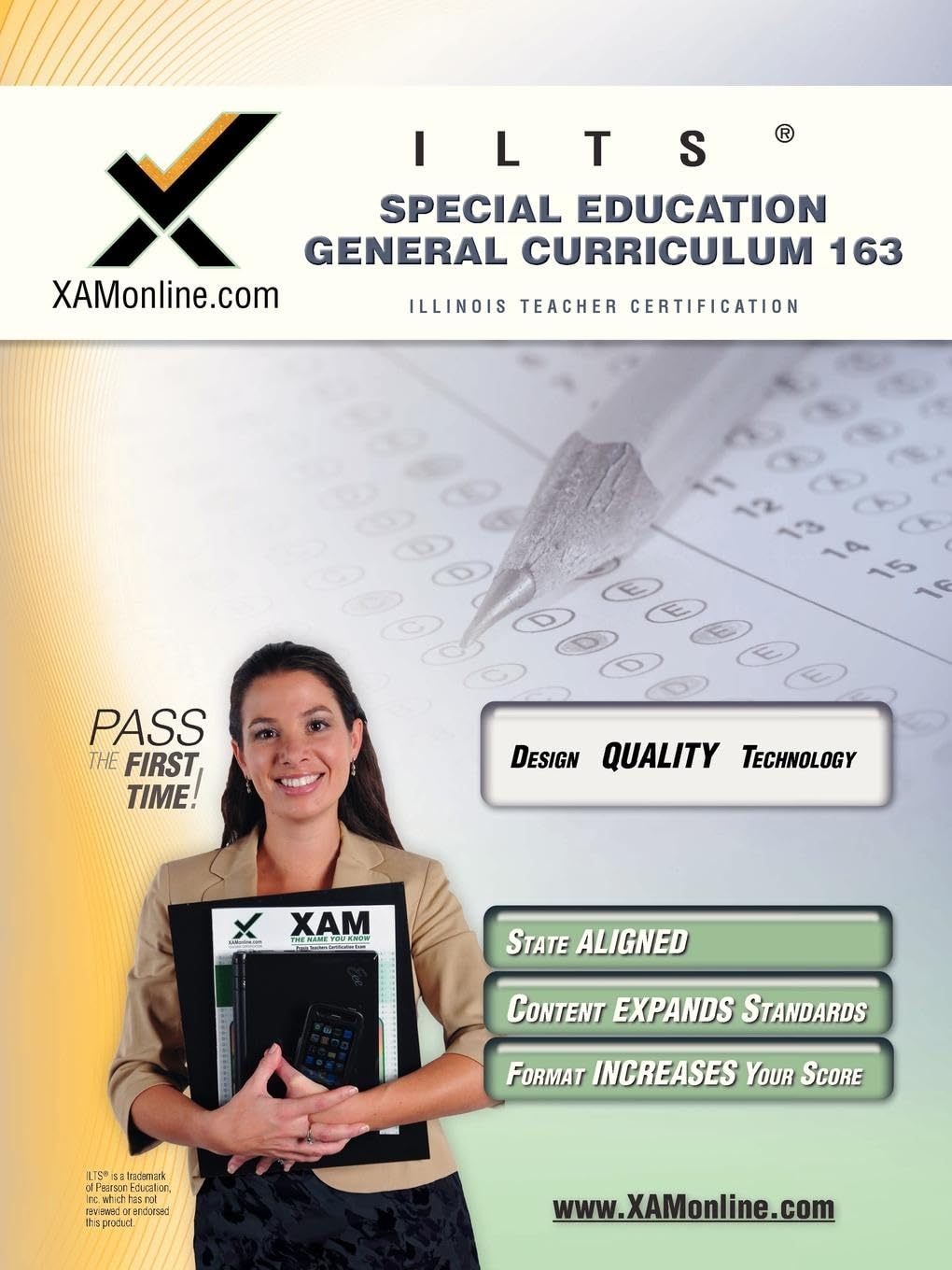 ILTS Special Education General Curriculum Test 163 Teacher Certification Test Prep Study Guide,Used
