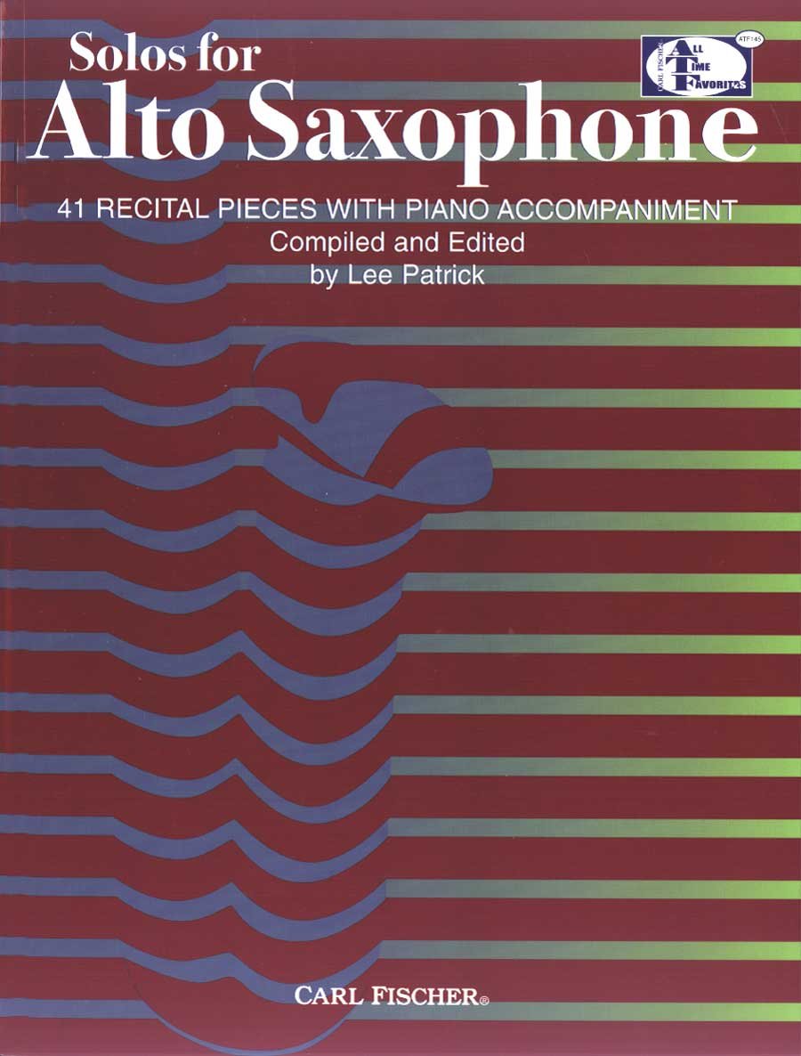 ATF145  Solos for Alto Saxophone  41 Recital Pieces with Piano Accompaniment,Used