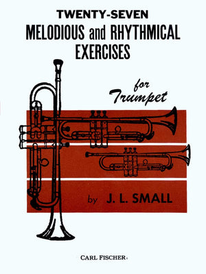 O1834  TwentySeven Melodious and Rhythmical Exercises for Trumpet,Used