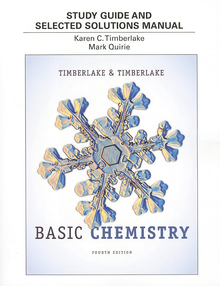 Study Guide and Selected Solutions Manual for Basic Chemistry,Used