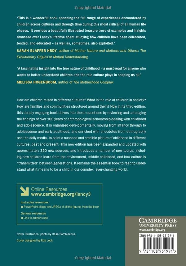 The Anthropology of Childhood,Used