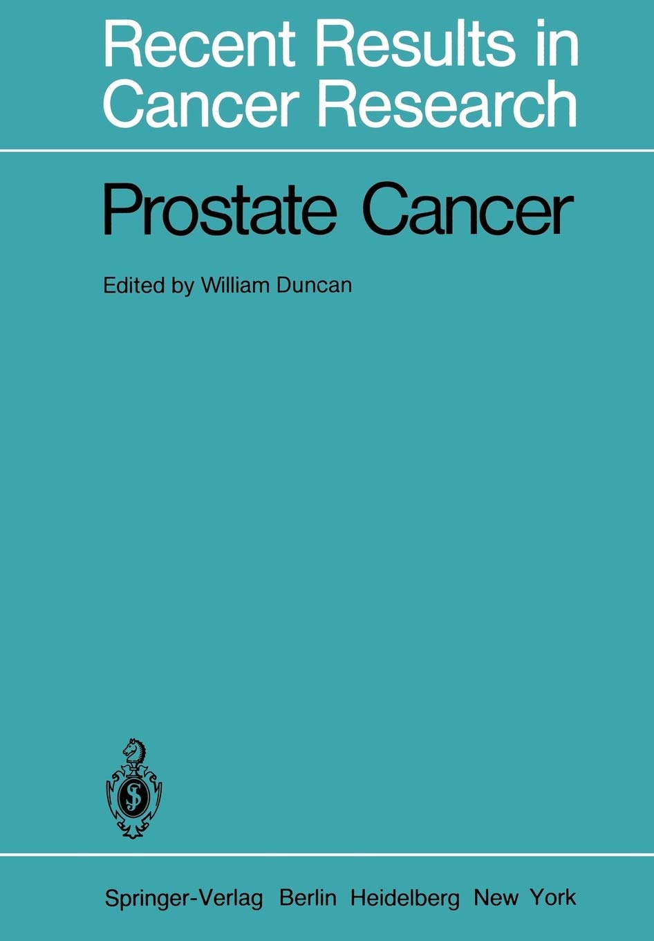 Prostate Cancer (Recent Results in Cancer Research, 78),Used