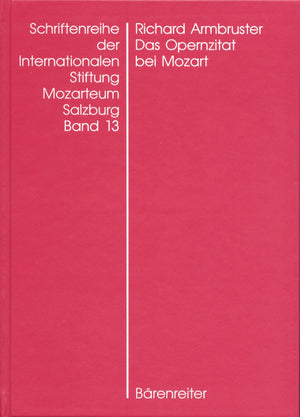 Armbruster: Das Opernzitat bei Mozart,Used