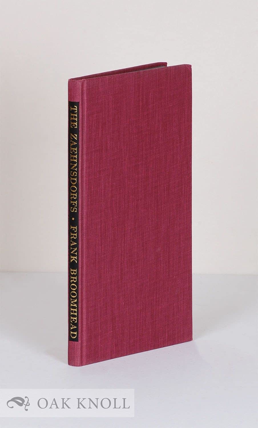 The Zaehnsdorfs, 18421947: Craft Bookbinders,Used