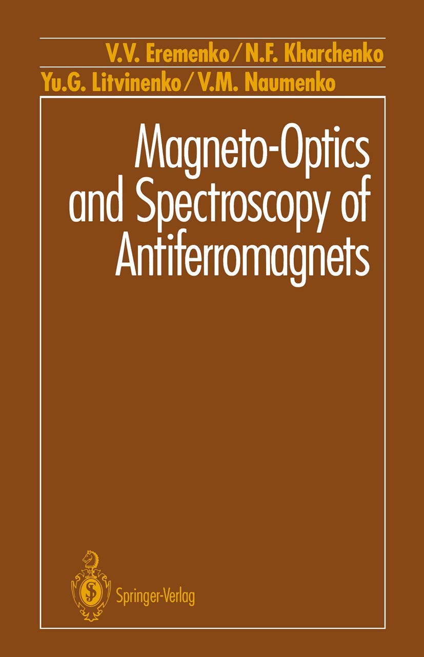 Magnetooptics And Spectroscopy Of Antiferromagnets,Used