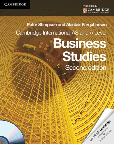 Cambridge International AS and A Level Business Studies Coursebook with CDROM (Cambridge International Examinations),Used