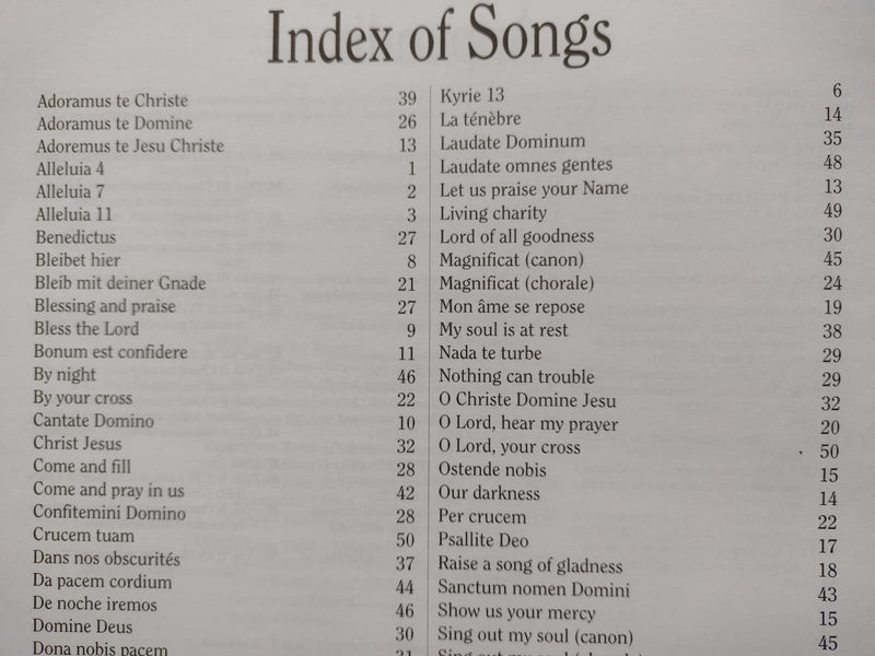 Songs And Prayers From Taize: Keyboard Accompaniment,New