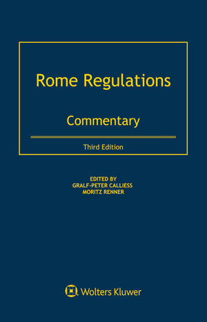 Rome Regulations: Commentary,Used