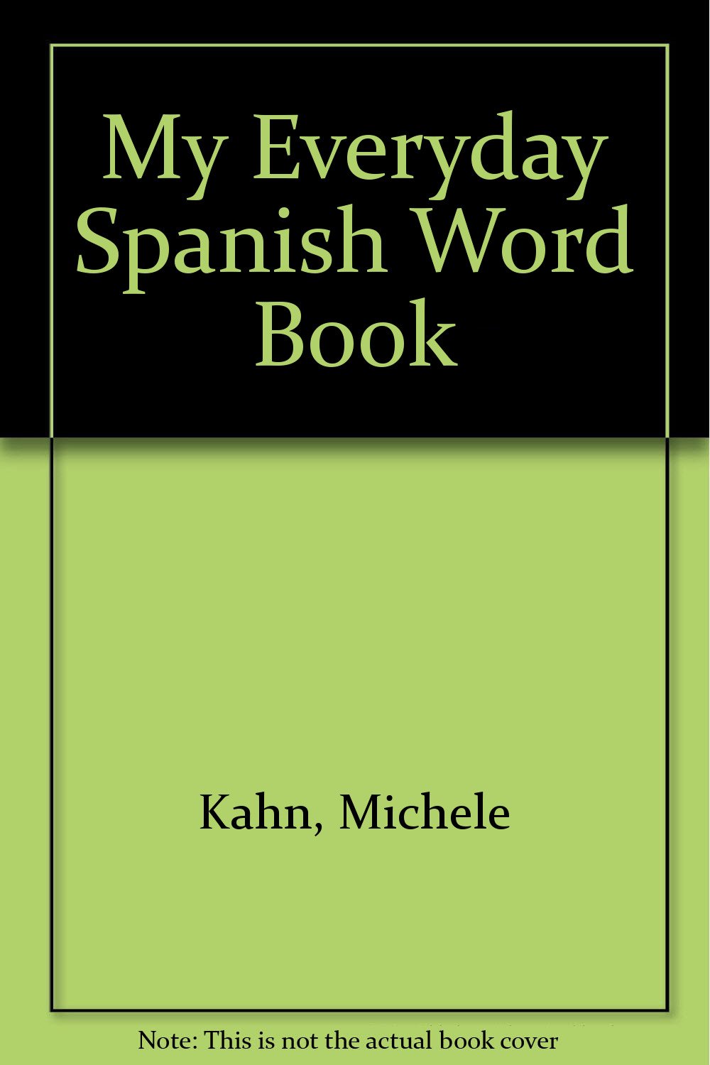 My Everyday Spanish Word Book (English and Spanish Edition),Used