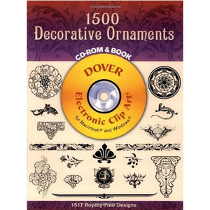 1500 Decorative Ornaments (CDROM & Book)