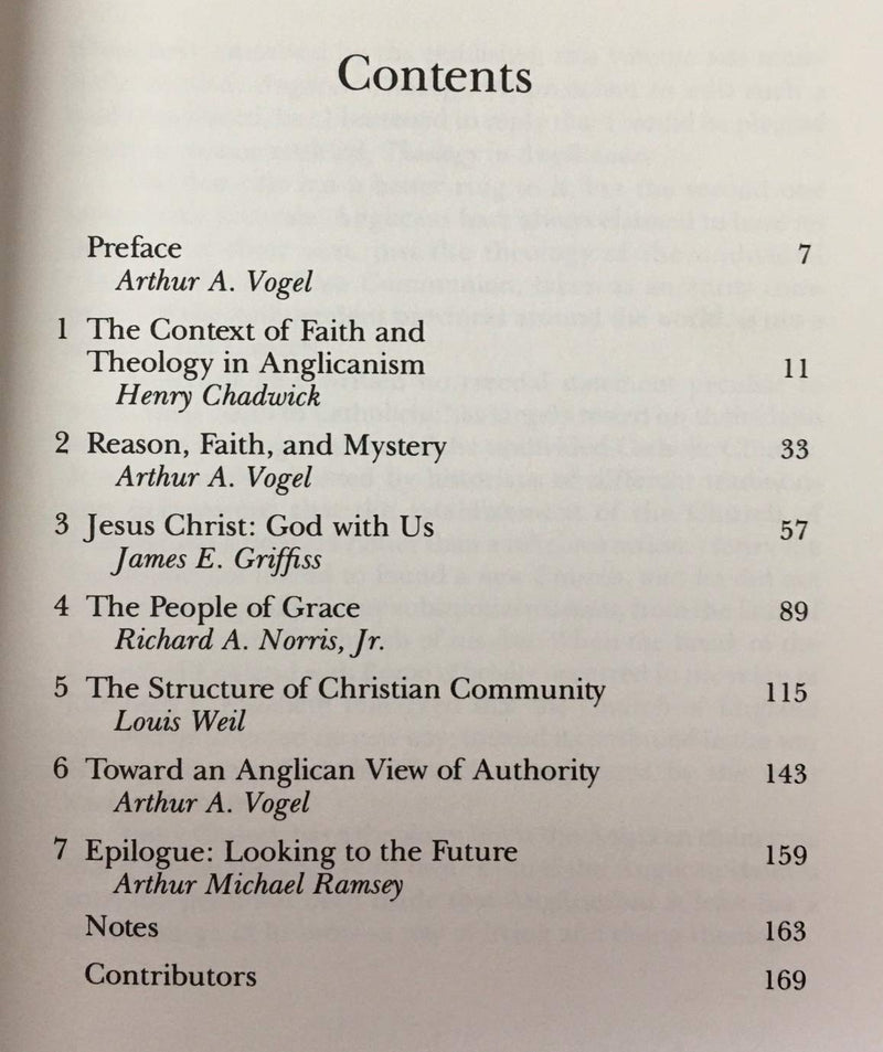 Theology in Anglicanism (Anglican Studies Series),Used