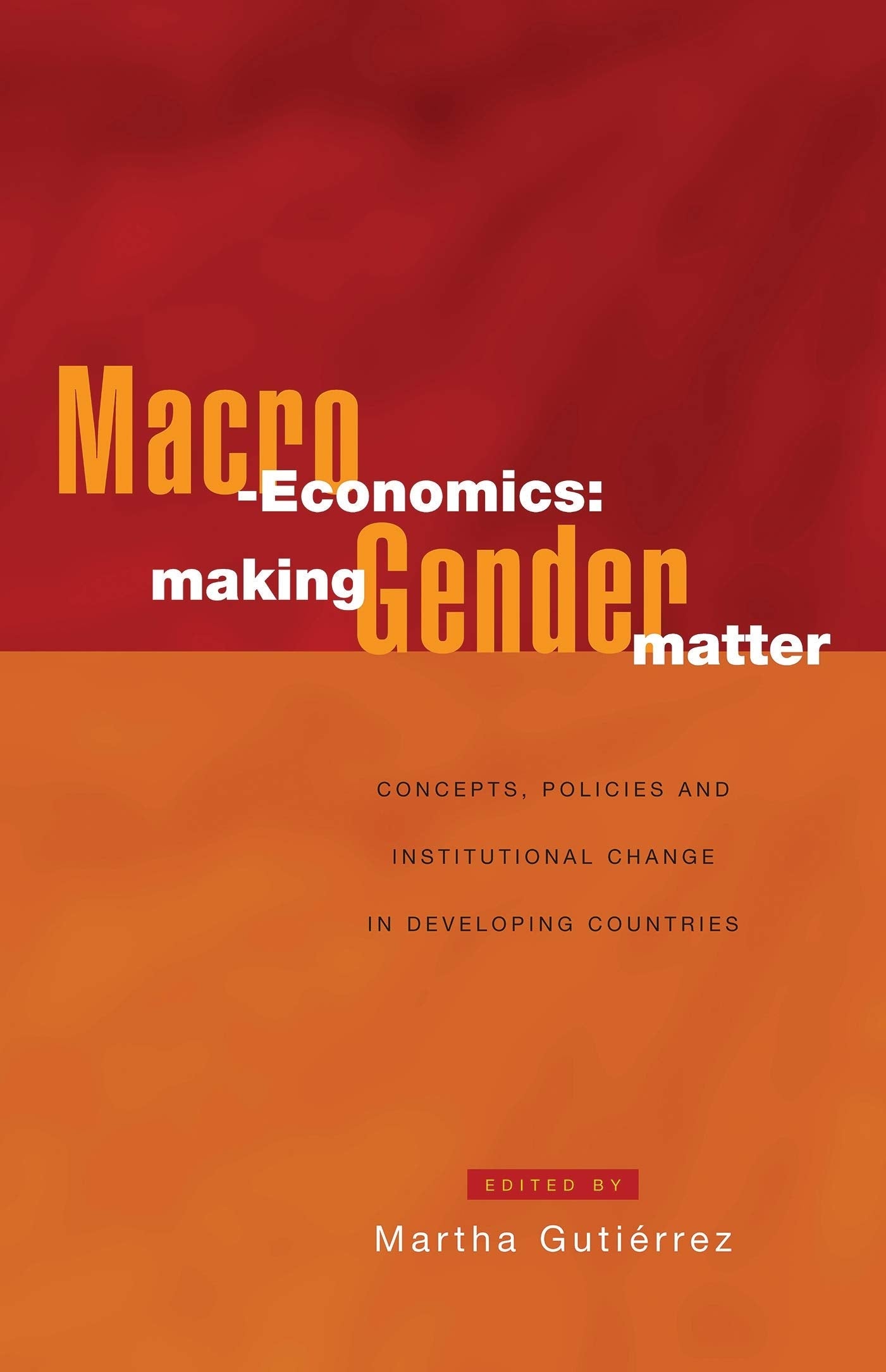 Macroeconomics: Making Gender Matter: Concepts, Policies And Institutional Change In Developing Countries,Used