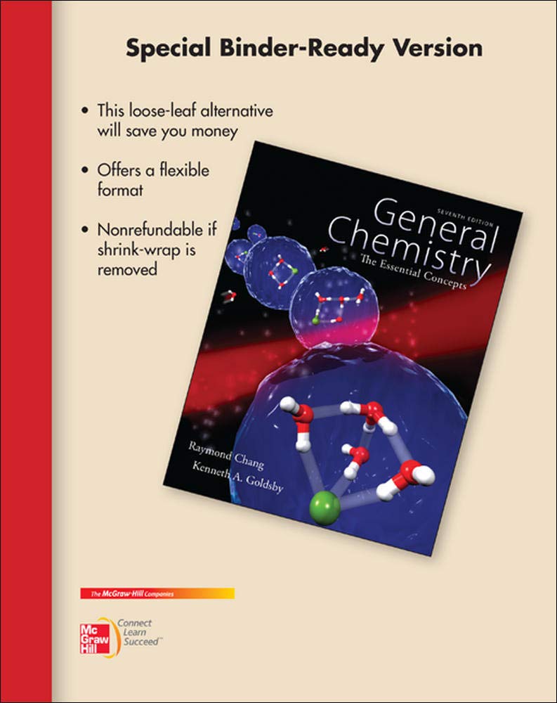 Loose Leaf Version for Chemistry: The Essential Concepts.,Used