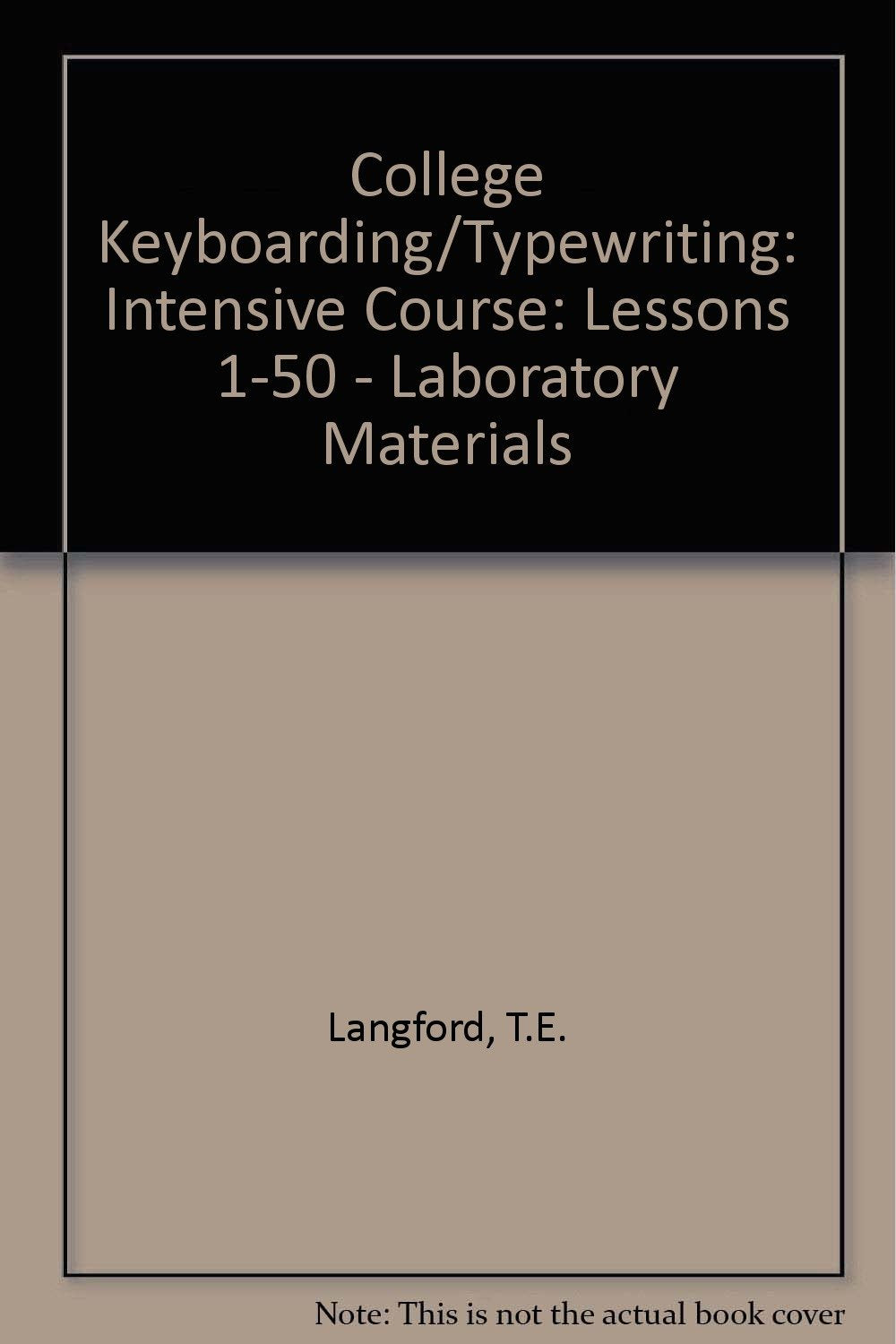 College typewriting;: Brief course,Used