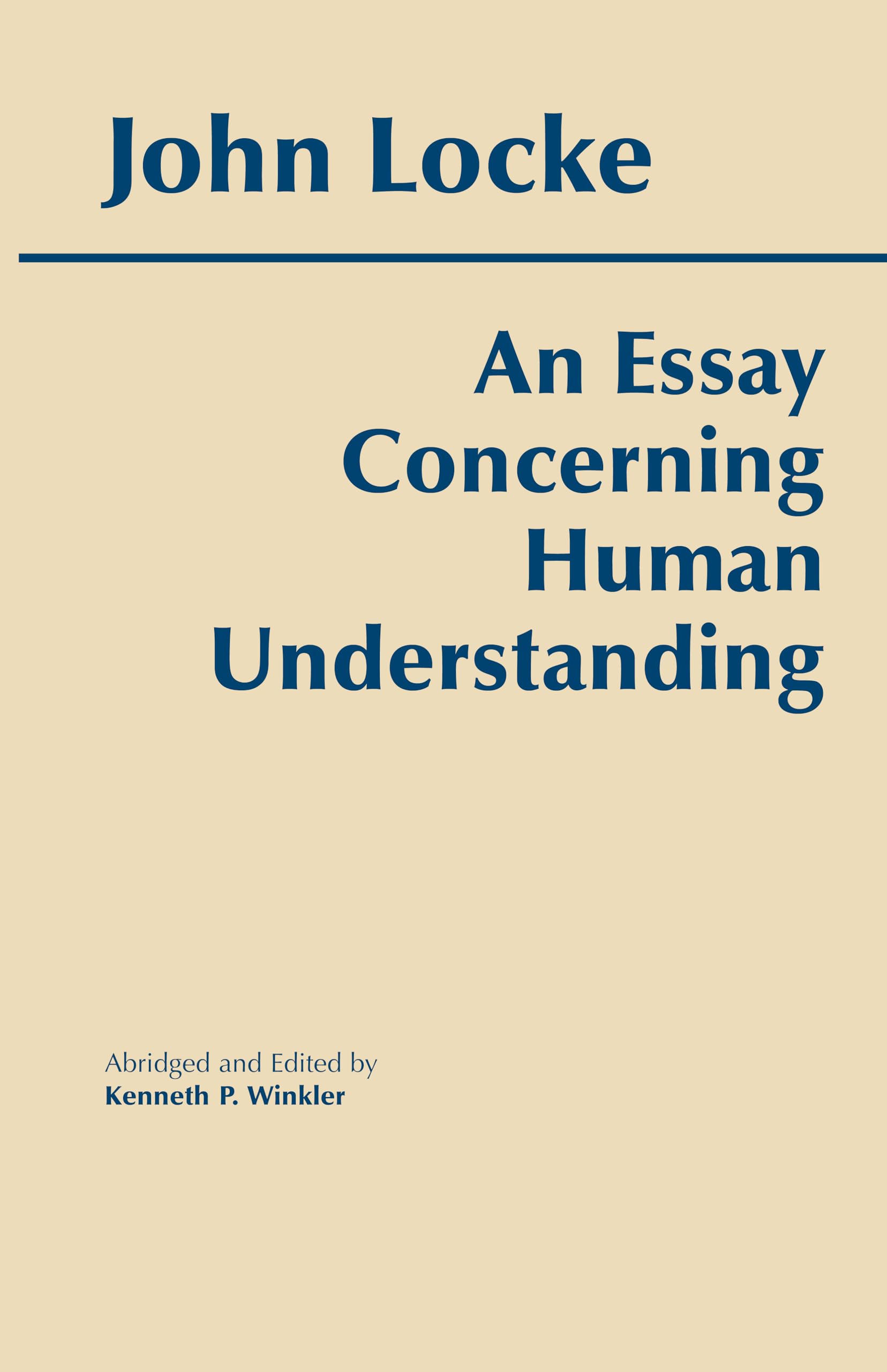 An Essay Concerning Human Understanding (Hackett Classics),Used