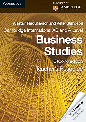 Cambridge International AS and A Level Business Studies Teacher's Resource CDROM (Cambridge International Examinations),New