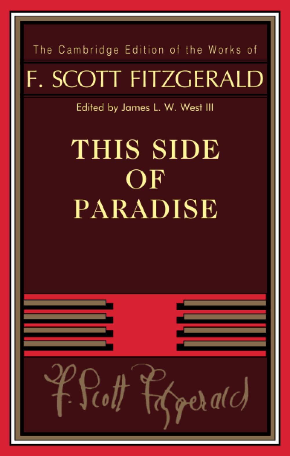 This Side of Paradise (The Cambridge Edition of the Works of F. Scott Fitzgerald),Used