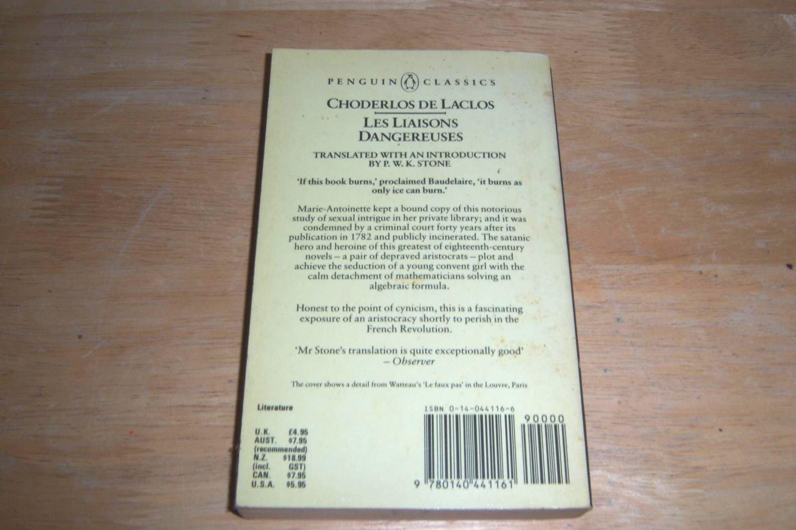 Les Liaisons Dangereuses (Penguin Classics),Used