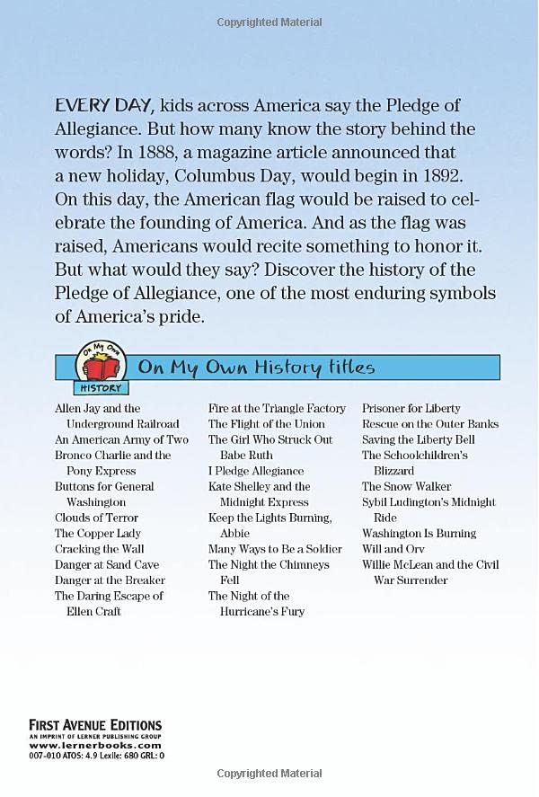 I Pledge Allegiance, 2nd Edition (On My Own History),Used