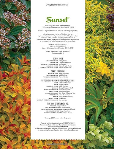 Sunset Western Garden Book of EasyCare Plantings: The Ultimate Guide to LowWater Beds, Borders, and Containers,Used