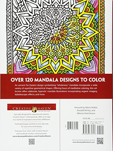Dover Publications Book, Creative Haven Mandalas (Creative Haven Coloring Books),Used