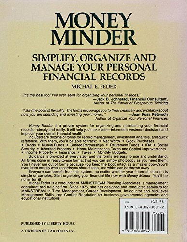 Money Minder: Simplify, Organize and Manage Your Personal Financial Records,Used