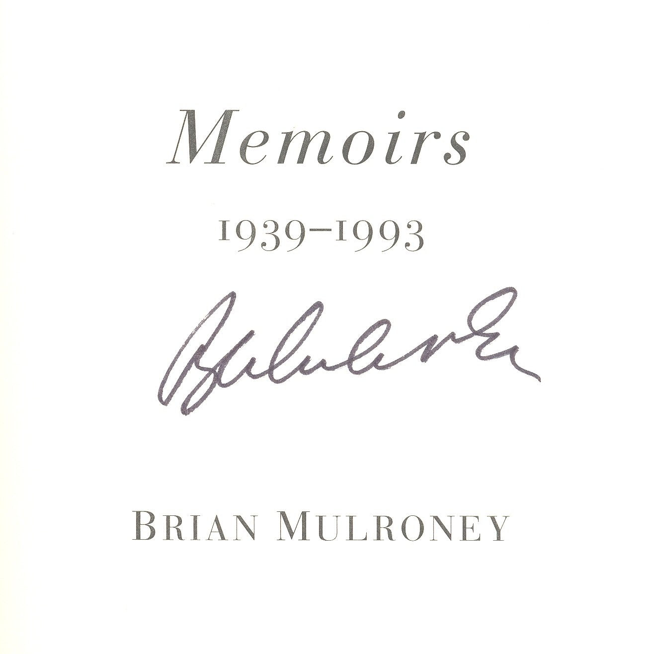Memoirs: 19391993,Used