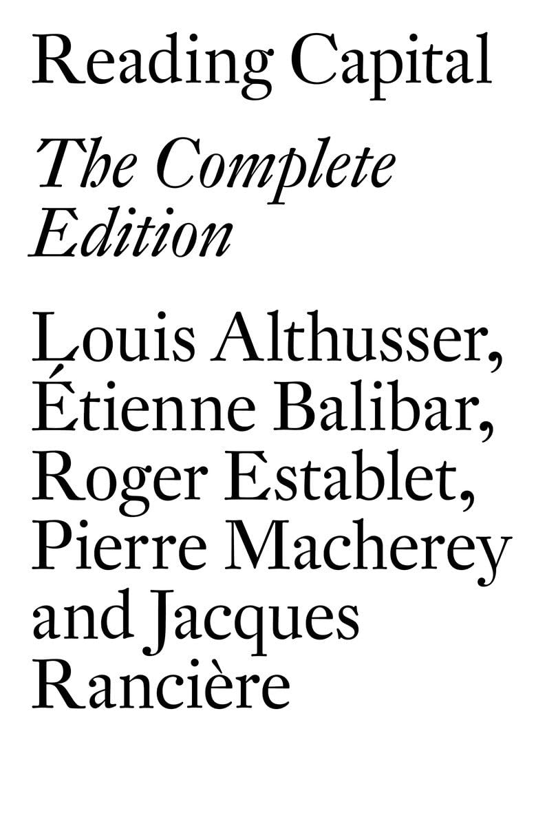 Reading Capital: The Complete Edition,Used