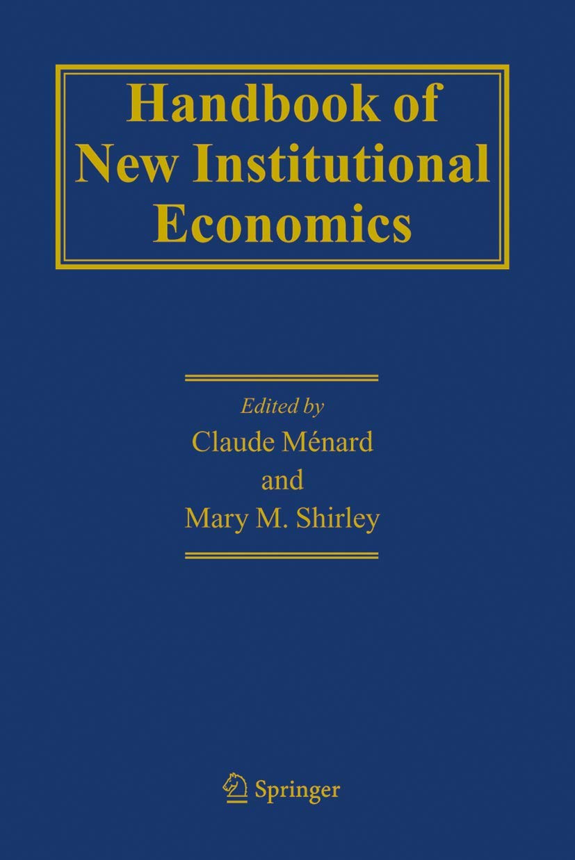 Handbook of New Institutional Economics,Used