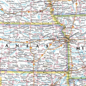 National Geographic: United States Classic Wall Map  Laminated (43.5 x 30.5 inches) (National Geographic Reference Map),Used