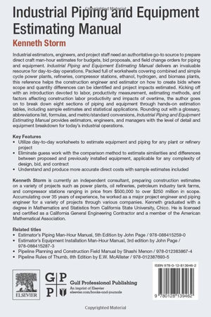 Industrial Piping and Equipment Estimating Manual,Used