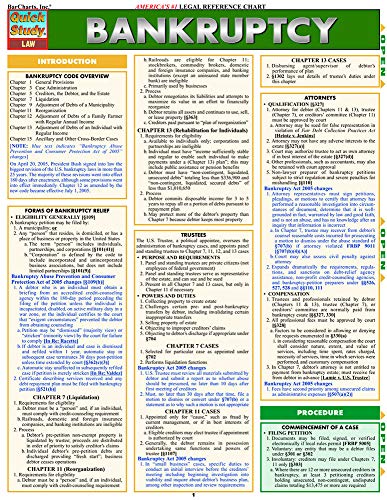 Bankruptcy (Quick Study Law),Used