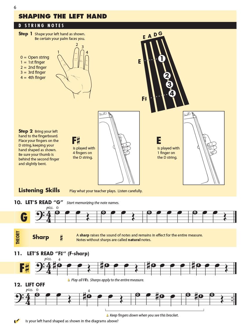 Essential Elements for Strings  Double Bass Book 1 w/EEi  Beginner Bass Method Book with Online Learning Tools and PlayAlong T,Used
