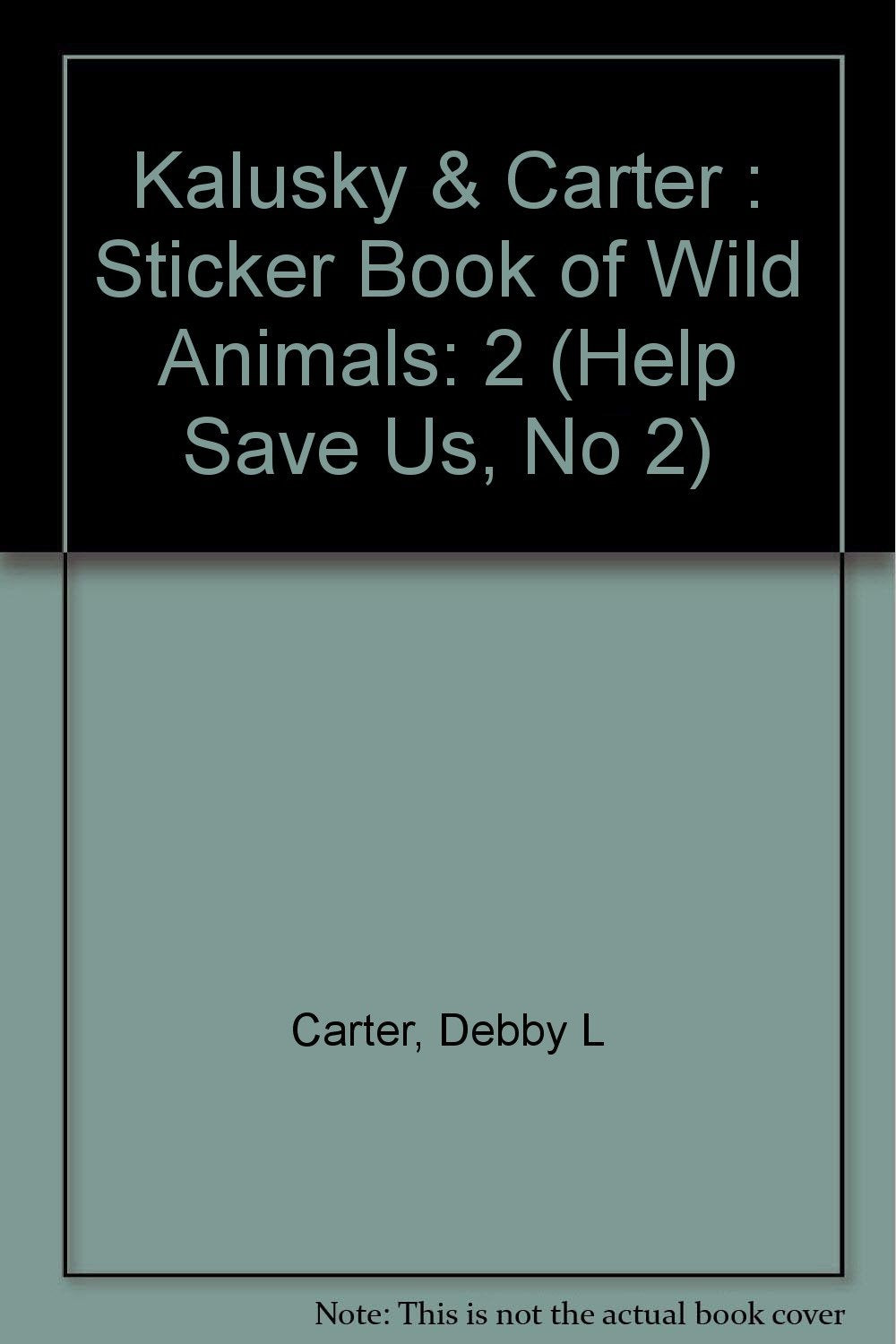 Help Save Us Sticker Book of Wild Animals 2,Used