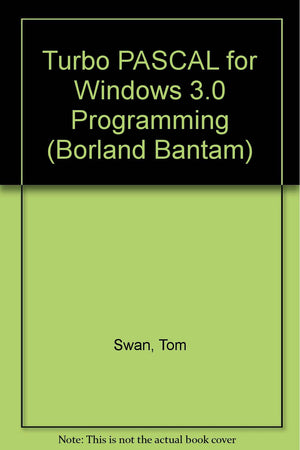 TURBO PASCAL FOR WINDOWS 3.0 P,Used