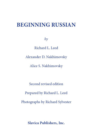 Beginning Russian,New