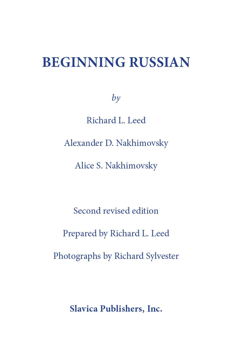 Beginning Russian,Used