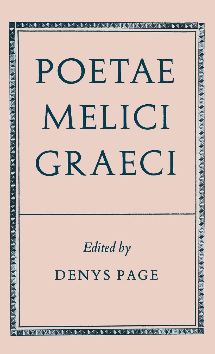 Poetae Melici Graeci (Oxford Reprints S),Used