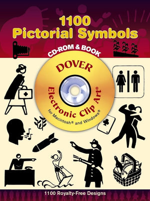 1100 Pictorial Symbols (Dover Electronic Clip Art) (CDROM and Book),Used