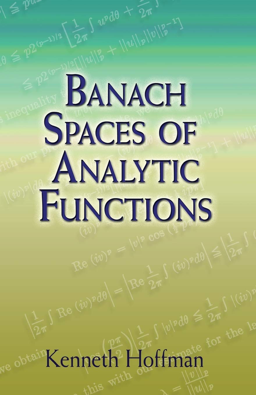 Banach Spaces of Analytic Functions (Dover Books on Mathematics),Used