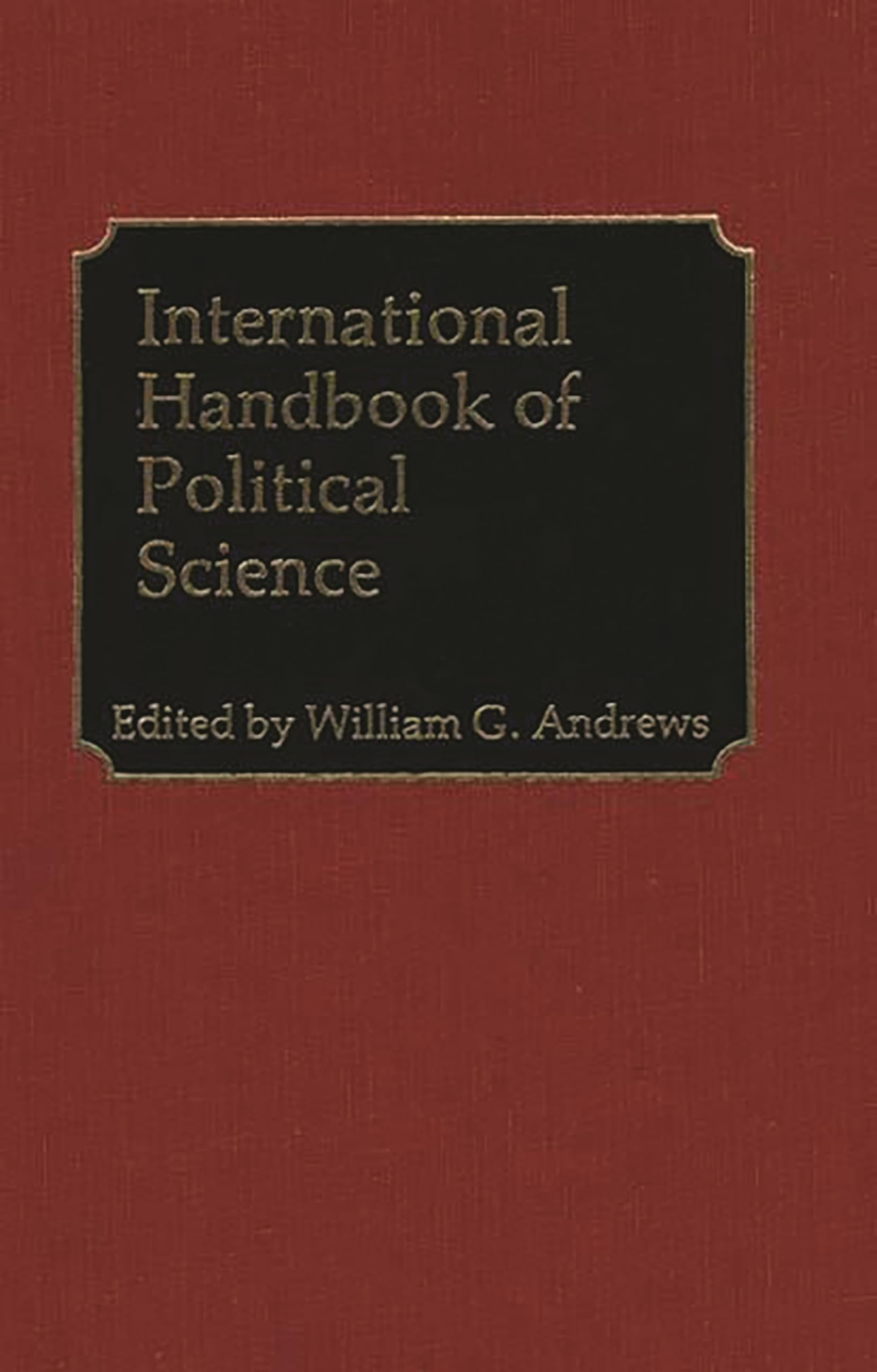 International Handbook of Political Science,Used