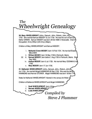 The Wheelwright Genealogy,Used