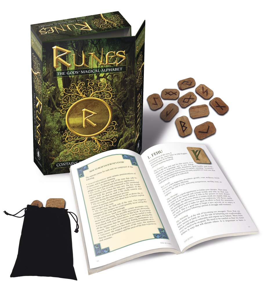 Runes Kit: The Gods' Magical Alphabet,Used