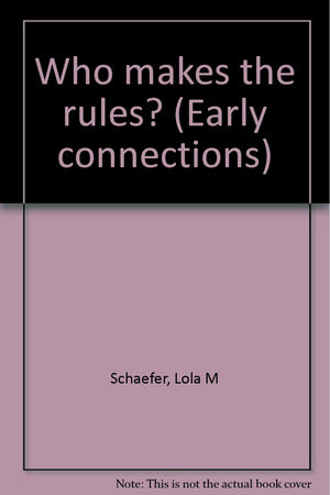Who Makes The Rules? (Early Connections),Used