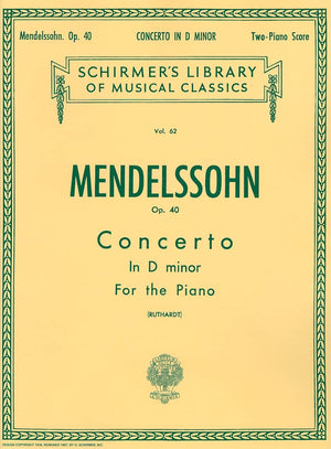 Concerto No. 2 in D Minor, Op. 40: Schirmer Library of Classics Volume 62 Piano Duet NFMC 20242028 Selection (Schirmer's Librar,Used