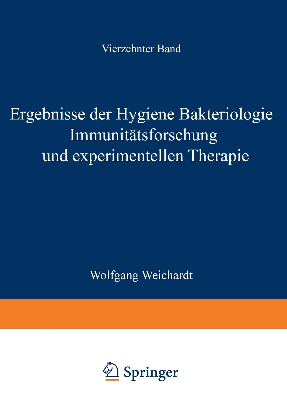 Ergebnisse der Hygiene Bakteriologie Immunittsforschung und Experimentellen Therapie: Fortsetzung des Jahresberichts ber die Erg,Used