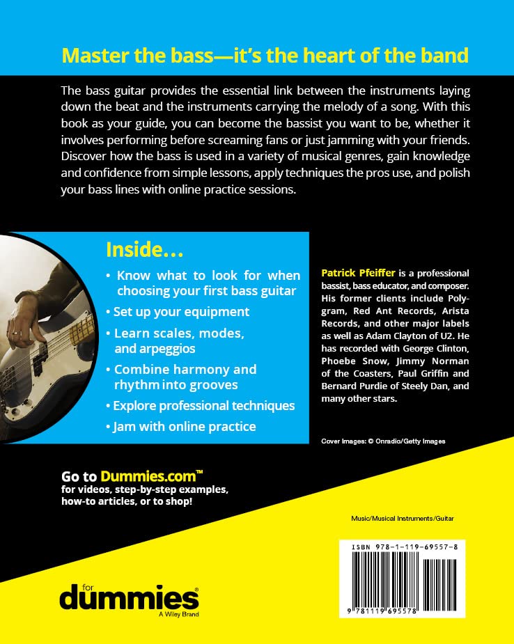 Bass Guitar For Dummies (For Dummies (Music)),Used