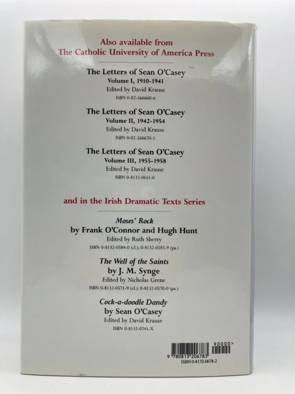 The Letters of Sean O'Casey, Vol. 4: 19591964,Used