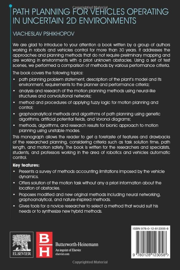 Path Planning for Vehicles Operating in Uncertain 2D Environments,Used