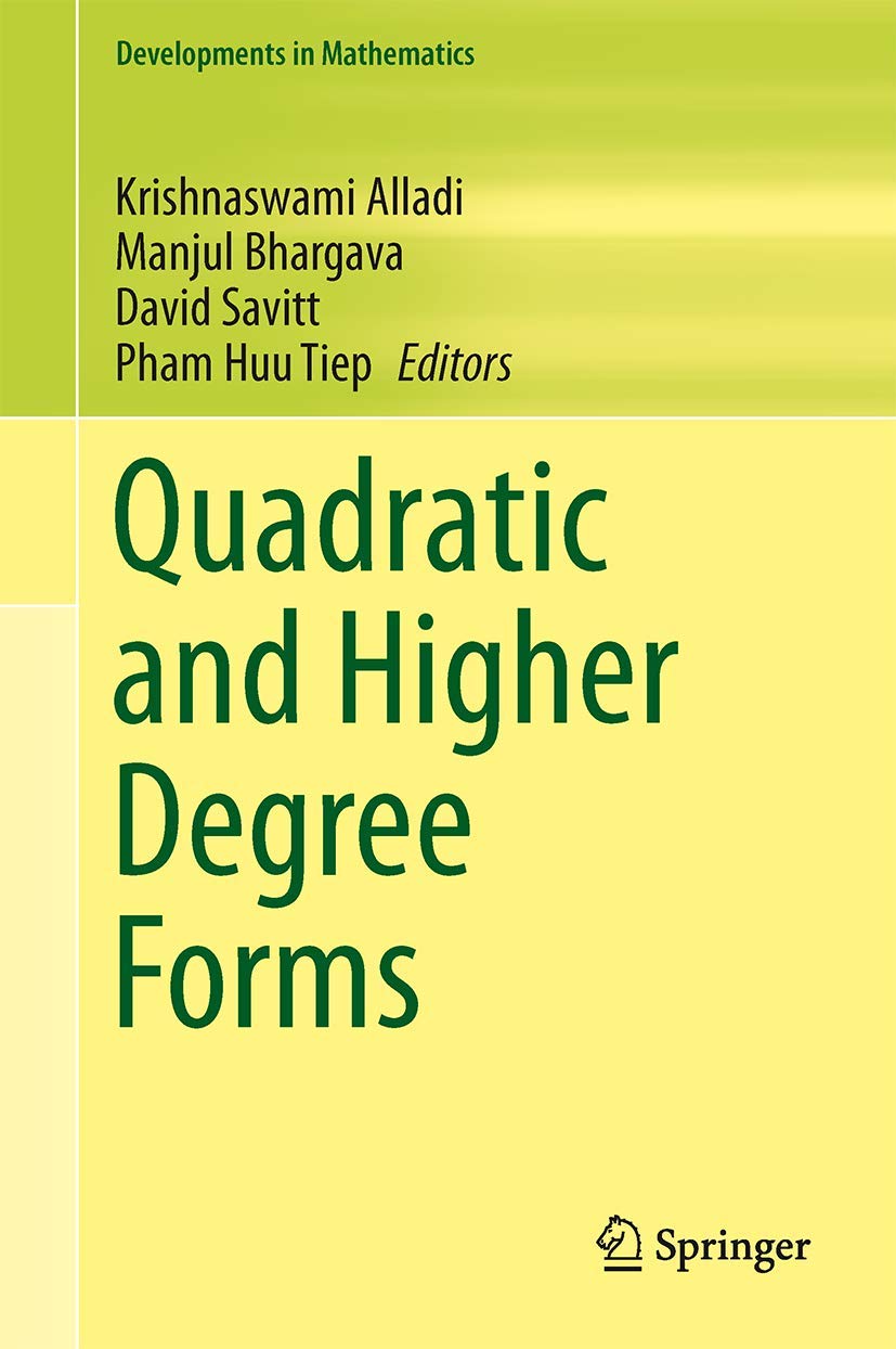 Quadratic and Higher Degree Forms (Developments in Mathematics, 31),Used